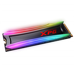 ADATA XPG SPECTRIX S40G RGB 512 GB, SSD sąsaja M.2 NVME, Rašymo greitis 2400 MB/s, Skaitymo greitis 3500 MB/s