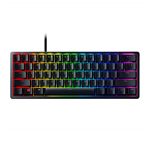 Razer Huntsman mini optinė žaidimų klaviatūra, RGB LED lemputė, JAV, juoda, laidinė, Clicky optinė