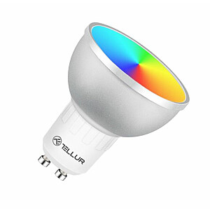 Tellur WiFi LED Smart Bulb GU10, 5 Вт, белый/теплый/RGB, диммер