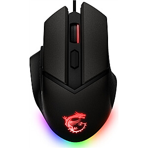 MSI Clutch GM20 Elite Optical, RGB LED lemputė, juoda, žaidimų pelė