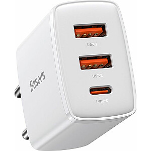 Зарядное устройство Baseus CCXJ-E02 2x USB-A 1x USB-C 3 A (BSU2896WHT)