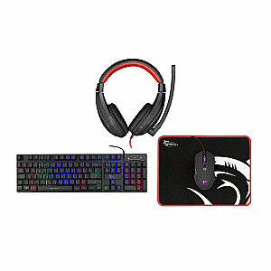 White Shark Comanche 3 GC-4104 - 4in1 KEYBOARD + MOUSE + MOUSE PAD  + HEADSET