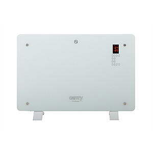 Camry CR 7721 Konvekcinis stiklo šildytuvas LCD su nuotolinio valdymo pulteliu, 1500 W, Galios lygių skaičius 2, Baltas