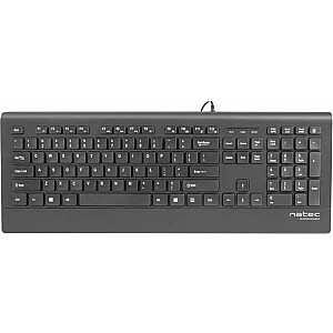 Laidinė klaviatūra Natec Barracuda, juoda, JAV (NKL-0876)