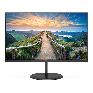 AOC monitorius U27V4EA 27 colių, IPS, UHD, 3840 x 2160, 16:9, 4 ms, 350 cd/m², juodas, ausinių išvestis (3,5 mm), 60 Hz, HDMI prievadų skaičius 2