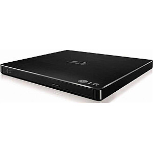 H.L Data Storage Ultra Slim Portable BD-W BP55EB40.AHLE10B Interface USB 2.0, External Blu-ray writer, CD read speed 24 x, CD write speed 24 x, Black