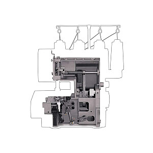 Швейная машинка Singer HD0405, электрическая, серебристая