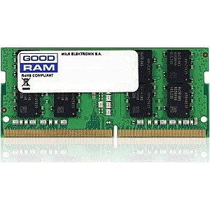 Atmintis nešiojamam kompiuteriui GoodRam SODIMM, DDR4, 16 GB, 2666 MHz, CL19 (GR2666S464L19/16G)