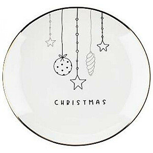 JINGLE BELLS ДЕСЕРТНАЯ ТАРЕЛКА 20СМ, ФАРФОР