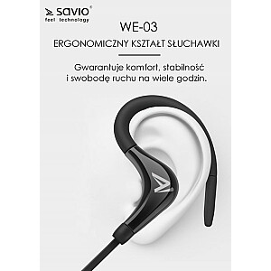 Беспроводные Bluetooth-наушники Savio WE-03