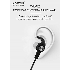 Savio WE-02 belaidės Bluetooth ausinės
