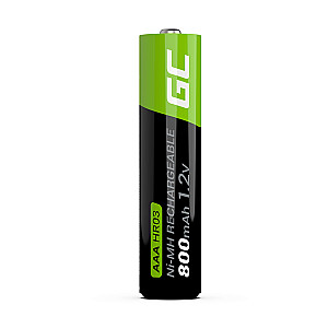 Green Cell GR08 buitinė nikelio metalo hidrido (NiMH) AAA 2X AAA R3 800mAh baterija