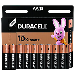 Щелочные батарейки DURACELL AA/LR6 18 шт.