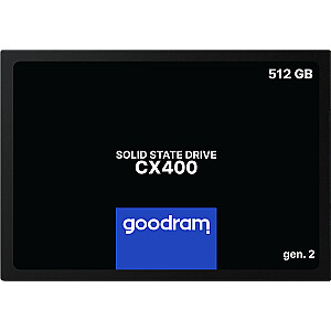 Goodram CX400 gen.2 2,5" 512GB Serial ATA III 3D TLC NAND