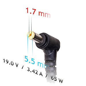 Akyga maitinimo adapteris/inverteris AK-ND-06 vidinis 65W juodas