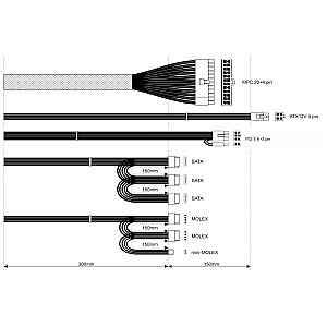 Maitinimo šaltinis Akyga AK-B1-500 500 W 20+4 kontaktų ATX ATX pilka