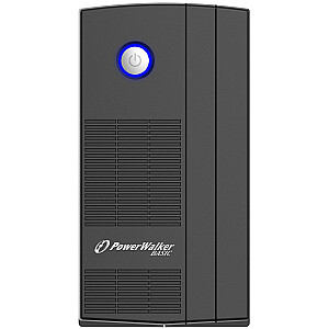„PowerWalker Basic VI 650 SB FR Line-Interactive“ 0,65 kVA 360 W 2 kintamosios srovės lizdai