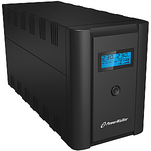 „PowerWalker VI 2200 LCD/FR“ dviguba konversija (internete) 2,2 kVA 1200 W 4 kintamosios srovės lizdai