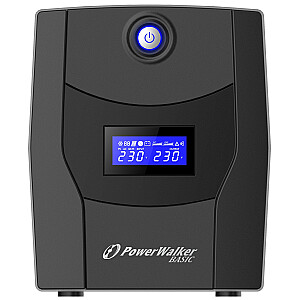 Источник бесперебойного питания (ИБП) PowerWalker VI 1500 STL Line-Interactive 1500 ВА 900 Вт 4 розетки переменного тока