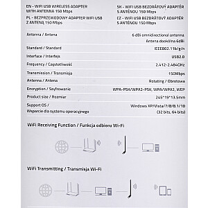 QOLTEC 57001 Qoltec USB Wi-Fi беспроводной A