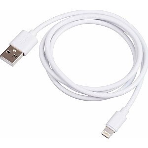 USB kabelis Akyga USB-A - Lightning 1 m White (AK-USB-30)