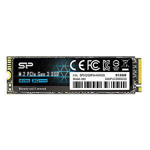 Silicon Power P34A60 M.2 512 ГБ PCI Express SLC NVMe