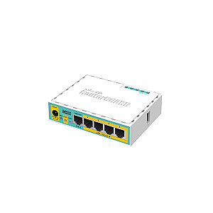 Проводной маршрутизатор Mikrotik hEX PoE lite Fast Ethernet Белый