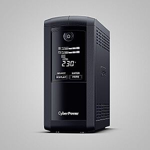 CyberPower Tracer III VP1000ELCD-FR Источник бесперебойного питания (ИБП) Line-Interactive 1 кВА 550 Вт 4 розетки переменного тока