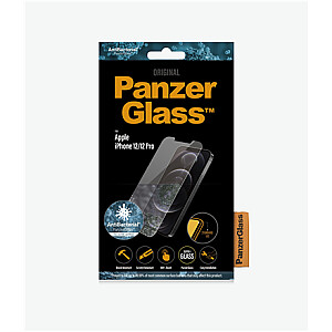 „PanzerGlass Apple“, skirtas „iPhone 12/12 Pro“, stiklas, skaidrus, skaidrus ekrano apsauginis sluoksnis, 6,1 colio