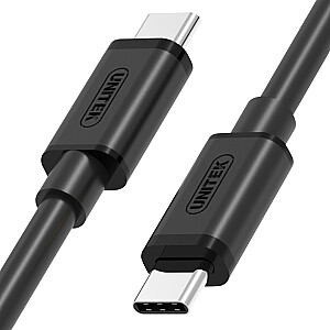USB kabelis Unitek USB-C į USB-C 1 m Black (Y-C477BK)