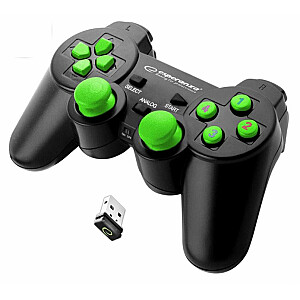 Esperanza EGG108G Игровой контроллер Геймпад ПК, Playstation 3 Аналоговый / Цифровой USB 2.0 Черный, Зеленый