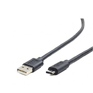 Gembird USB-A/USB-C, USB laidas 1 m USB 2.0 USB A USB C Juoda