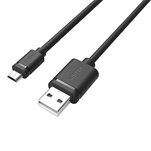 UNITEK Y-C455GBK USB-кабель 2 м USB 2.0 USB A Micro-USB B Черный