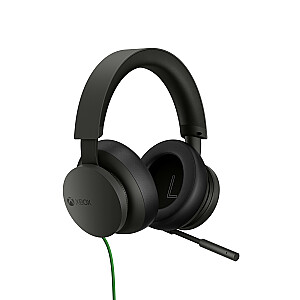 Laidinės stereo ausinės Microsoft Xbox su galvos apdangalu, žaidimų, juodos spalvos
