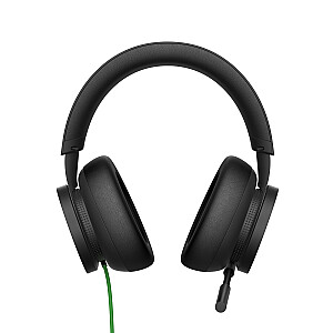 Laidinės stereo ausinės Microsoft Xbox su galvos apdangalu, žaidimų, juodos spalvos