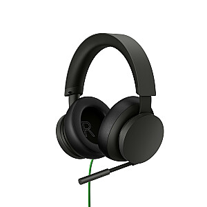 Laidinės stereo ausinės Microsoft Xbox su galvos apdangalu, žaidimų, juodos spalvos