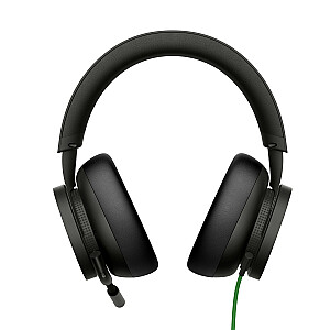 Laidinės stereo ausinės Microsoft Xbox su galvos apdangalu, žaidimų, juodos spalvos