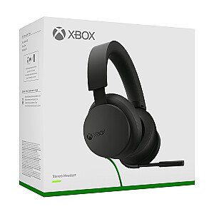 Laidinės stereo ausinės Microsoft Xbox su galvos apdangalu, žaidimų, juodos spalvos
