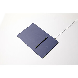 POUT HANDS3 PRO – Pelės kilimėlis su sparčiu belaidžiu įkrovimu, tamsiai mėlynas