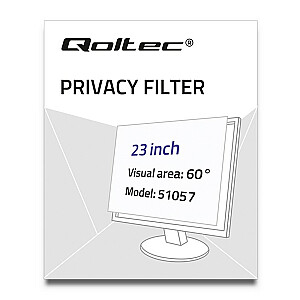 „Qoltec“ ekrano privatumo filtrai 51057 58,4 cm (23 coliai)
