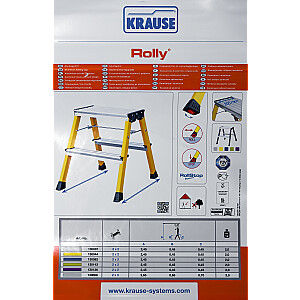 Krause Rolly Folding Step серебристый