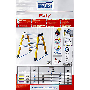 Krause Rolly Folding Step серебристый