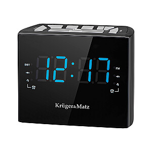 Kruger & Matz KM0812 skaitmeninis radijo laikrodis juodas