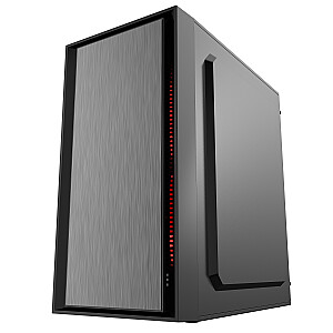 Gembird CCC-FORNAX-960R Midi-Tower ATX Fornax 960R dėklas – 3 raudoni LED ventiliatoriai, 2x USB 3.0 akrilo langas juodas