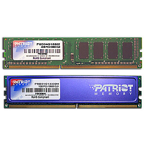 Patriot atmintis PSD34G13332 4GB DDR3 1333MHz