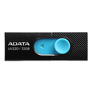 USB atmintinė ADATA UV220 32GB USB Type-A 2.0 juoda, mėlyna