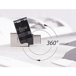 USB-накопитель Silicon Power Mobile C31 32 ГБ USB Type-A / USB Type-C 3.2 Gen 1 (3.1 Gen 1) Черный, серебристый