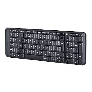 Klaviatūra Logitech MK220 RF Wireless QWERTY International EER Black