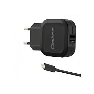 Qoltec 50188 зарядное устройство для мобильных устройств Indoor Black