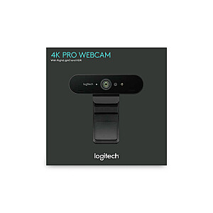 Interneto kamera Logitech BRIO ULTRA HD PRO BUSINESS 4096 x 2160 pikselių USB 3.2 Gen 1 (3.1 Gen 1) Juoda